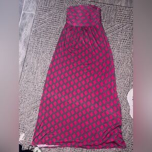 Pink Pants Store Maxi Dress tube top stretchy Small but could be medium. Cute